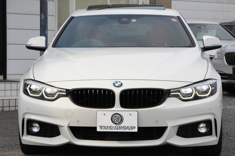 BMW 4シリーズ 440i ｸﾞﾗﾝｸｰﾍﾟMｽﾎﾟｰﾂ 最終ﾓﾃﾞﾙ ｻﾝﾙｰﾌ ｺｰﾗﾙﾚｯﾄﾞﾚｻﾞｰ LEDﾍｯﾄﾞﾗｲﾄ&ﾃｰﾙ 直6ﾀｰﾎﾞ326馬力 液晶ﾒｰﾀｰ ﾊｰﾏﾝｶｰﾄﾞﾝ 追従ACC HUD ﾀｯﾁ画面ﾅﾋﾞTV 衝突軽減ﾌﾞﾚｰｷ 車線逸脱警告 歩行者警告 2年保証