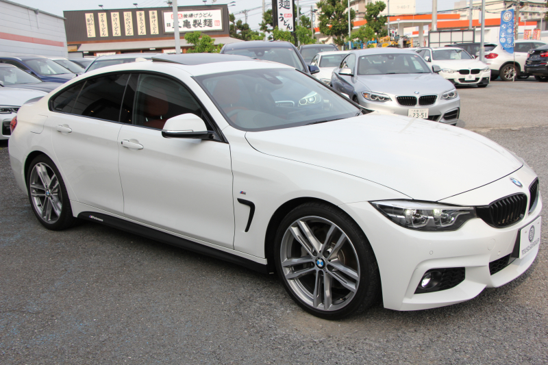 BMW 4シリーズ 440i ｸﾞﾗﾝｸｰﾍﾟMｽﾎﾟｰﾂ 最終ﾓﾃﾞﾙ ｻﾝﾙｰﾌ ｺｰﾗﾙﾚｯﾄﾞﾚｻﾞｰ LEDﾍｯﾄﾞﾗｲﾄ&ﾃｰﾙ 直6ﾀｰﾎﾞ326馬力 液晶ﾒｰﾀｰ ﾊｰﾏﾝｶｰﾄﾞﾝ 追従ACC HUD ﾀｯﾁ画面ﾅﾋﾞTV 衝突軽減ﾌﾞﾚｰｷ 車線逸脱警告 歩行者警告 2年保証