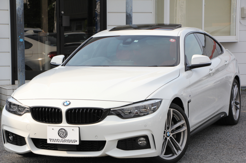BMW 4シリーズ 440i ｸﾞﾗﾝｸｰﾍﾟMｽﾎﾟｰﾂ 最終ﾓﾃﾞﾙ ｻﾝﾙｰﾌ ｺｰﾗﾙﾚｯﾄﾞﾚｻﾞｰ LEDﾍｯﾄﾞﾗｲﾄ&ﾃｰﾙ 直6ﾀｰﾎﾞ326馬力 液晶ﾒｰﾀｰ ﾊｰﾏﾝｶｰﾄﾞﾝ 追従ACC HUD ﾀｯﾁ画面ﾅﾋﾞTV 衝突軽減ﾌﾞﾚｰｷ 車線逸脱警告 歩行者警告 2年保証