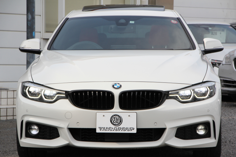 BMW 4シリーズ 440i ｸﾞﾗﾝｸｰﾍﾟMｽﾎﾟｰﾂ 最終ﾓﾃﾞﾙ ｻﾝﾙｰﾌ ｺｰﾗﾙﾚｯﾄﾞﾚｻﾞｰ LEDﾍｯﾄﾞﾗｲﾄ&ﾃｰﾙ 直6ﾀｰﾎﾞ326馬力 液晶ﾒｰﾀｰ ﾊｰﾏﾝｶｰﾄﾞﾝ 追従ACC HUD ﾀｯﾁ画面ﾅﾋﾞTV 衝突軽減ﾌﾞﾚｰｷ 車線逸脱警告 歩行者警告 2年保証