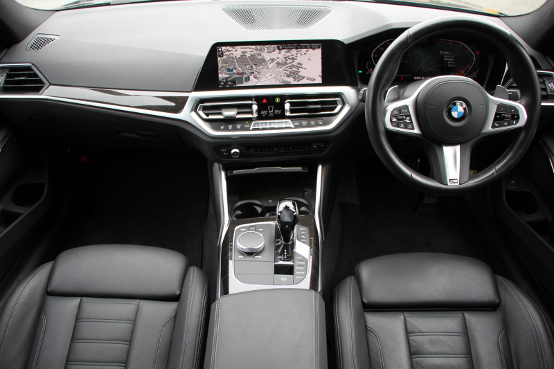 BMW 3シリーズ 320i Mｽﾎﾟｰﾂ ﾊｲﾗｲﾝ ﾌｧｽﾄﾄﾗｯｸP ｺﾝﾌｫ-ﾄP ﾋｰﾀｰ黒革 ｱﾀﾞﾌﾟﾃｨﾌﾞMｻｽ ｼﾞｪｽﾁｬｰｺﾝﾄﾛｰﾙ 電動ﾄﾗﾝｸ 19AW Mｽﾎﾟｰﾂﾌﾞﾚｰｷ LEDﾍｯﾄﾞﾗｲﾄ ｵｰﾄﾊｲﾋﾞｰﾑ 追従ACC ｽﾃｱﾘﾝｸﾞｻﾎﾟｰﾄ ﾀｯﾁ画面ﾅﾋﾞPｱｼｽﾄﾌﾟﾗｽ 360度ｶﾒﾗ 2年保証