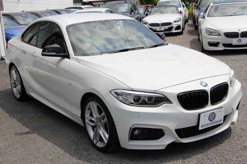 BMW 2シリーズ 220i ｸｰﾍﾟMｽﾎﾟｰﾂ 3Dﾃﾞｻﾞｲﾝﾏﾌﾗｰ ｵﾌﾟｼｮﾝ18AW 衝突軽減ﾌﾞﾚｰｷ 車線逸脱警告 歩行者警告 ﾌﾞﾚｰｷ付ｸﾙｺﾝ ﾀｯﾁﾊﾟｯﾄﾞ対応HDDﾅﾋﾞBｶﾒﾗ Bluetooth接続 左右独立ｵｰﾄｴｱｺﾝ ｽﾏｰﾄｷｰ 直噴ﾀｰﾎﾞ8速AT 2年保証