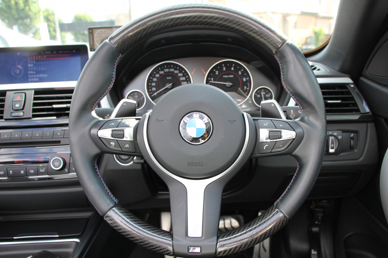 BMW 4シリーズ 435i ｶﾌﾞﾘｵﾚ Mｽﾎﾟｰﾂ ﾌｧｽﾄﾄﾗｯｸP 電動ｵｰﾌﾟﾝ 直6ﾀｰﾎﾞN55ｴﾝｼﾞﾝ ﾋｰﾀｰ黒革 追従ACC LEDﾍｯﾄﾞﾗｲﾄ HUD ｱﾀﾞﾌﾟﾃｨﾌﾞMｻｽ Mｽﾎﾟｰﾂﾌﾞﾚｰｷ 19AW HDDﾅﾋﾞTV MPerformanceｴｱﾛ 衝突軽減ﾌﾞﾚｰｷ 車線逸脱警告 歩行者警告 2年保証