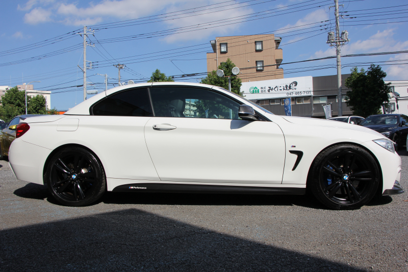 BMW 4シリーズ 435i ｶﾌﾞﾘｵﾚ Mｽﾎﾟｰﾂ ﾌｧｽﾄﾄﾗｯｸP 電動ｵｰﾌﾟﾝ 直6ﾀｰﾎﾞN55ｴﾝｼﾞﾝ ﾋｰﾀｰ黒革 追従ACC LEDﾍｯﾄﾞﾗｲﾄ HUD ｱﾀﾞﾌﾟﾃｨﾌﾞMｻｽ Mｽﾎﾟｰﾂﾌﾞﾚｰｷ 19AW HDDﾅﾋﾞTV MPerformanceｴｱﾛ 衝突軽減ﾌﾞﾚｰｷ 車線逸脱警告 歩行者警告 2年保証