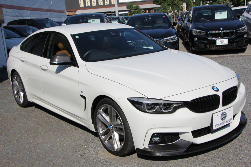 BMW 4シリーズ 420i ｸﾞﾗﾝｸｰﾍﾟMｽﾎﾟｰﾂ 最終ﾓﾃﾞﾙ ﾋｰﾀｰ茶革 LEDﾍｯﾄﾞﾗｲﾄ 純正LEDｽﾓｰｸﾃｰﾙ ｴｱﾛﾃﾞｨﾌｭｰｻﾞｰ ｵﾌﾟｼｮﾝ19AW ｶｰﾎﾞﾝﾌﾛﾝﾄｽﾎﾟｲﾗｰ NEWﾙｰﾑﾐﾗｰ ﾀｯﾁ画面HDDﾅﾋﾞﾌﾙｾｸﾞTV 追従ACC ﾚｰﾝC警告 電動ﾄﾗﾝｸ 衝突軽減ﾌﾞﾚｰｷ 車線逸脱&歩行者警告 2年保証