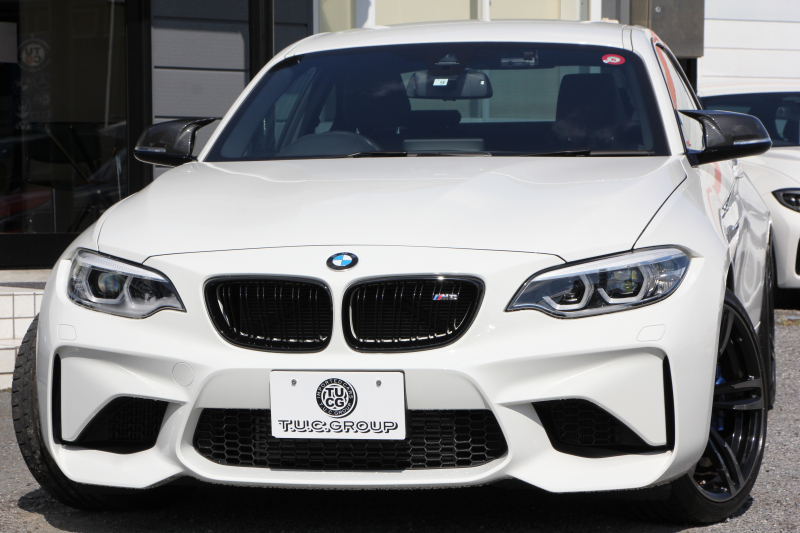 BMW Mシリーズ M2ｸｰﾍﾟ6速MT 後期LCI 370馬力 直6ﾀｰﾎﾞﾋｰﾀｰ黒革 LEDﾍｯﾄﾞﾗｲﾄ&ﾃｰﾙ ﾀｯﾁ画面HDDﾅﾋﾞBｶﾒﾗ 専用19AW 衝突軽減ﾌﾞﾚｰｷ 車線逸脱警告 歩行者警告 ﾌﾞﾚｰｷ付ｸﾙｺﾝ ｶｰﾎﾞﾝｲﾝﾃﾘｱﾄﾘﾑ ｽﾏｰﾄｷｰ 2年保証