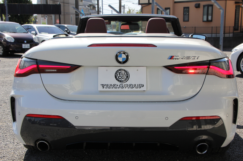 BMW 4シリーズ 420i ｶﾌﾞﾘｵﾚ Mｽﾎﾟｰﾂ ﾌｧｽﾄﾄﾗｯｸ&ｺﾝﾌｫｰﾄP 1ｵﾅ 真珠色 電動ｵｰﾌﾟﾝ ﾋｰﾀｰ赤革 ｱﾀﾞﾌﾟﾃｨﾌﾞMｻｽ 19AW Mspﾌﾞﾚｰｷ 追従ACC ｽﾃｱﾘﾝｸﾞｻﾎﾟｰﾄ ｴｱｶﾗｰ LEDﾍｯﾄﾞﾗｲﾄ ｵｰﾄﾊｲﾋﾞｰﾑ Applecarplay対応 ﾀｯﾁ画面ﾅﾋﾞ360度ｶﾒﾗ Pｱｼｽﾄﾌﾟﾗｽ 2年保証