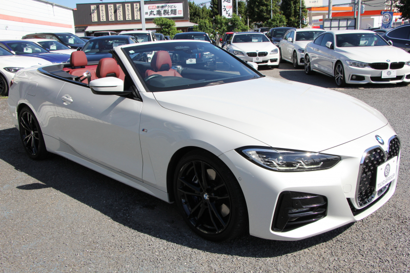 BMW 4シリーズ 420i ｶﾌﾞﾘｵﾚ Mｽﾎﾟｰﾂ ﾌｧｽﾄﾄﾗｯｸ&ｺﾝﾌｫｰﾄP 1ｵﾅ 真珠色 電動ｵｰﾌﾟﾝ ﾋｰﾀｰ赤革 ｱﾀﾞﾌﾟﾃｨﾌﾞMｻｽ 19AW Mspﾌﾞﾚｰｷ 追従ACC ｽﾃｱﾘﾝｸﾞｻﾎﾟｰﾄ ｴｱｶﾗｰ LEDﾍｯﾄﾞﾗｲﾄ ｵｰﾄﾊｲﾋﾞｰﾑ Applecarplay対応 ﾀｯﾁ画面ﾅﾋﾞ360度ｶﾒﾗ Pｱｼｽﾄﾌﾟﾗｽ 2年保証