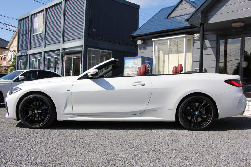 BMW 4シリーズ 420i ｶﾌﾞﾘｵﾚ Mｽﾎﾟｰﾂ ﾌｧｽﾄﾄﾗｯｸ&ｺﾝﾌｫｰﾄP 1ｵﾅ 真珠色 電動ｵｰﾌﾟﾝ ﾋｰﾀｰ赤革 ｱﾀﾞﾌﾟﾃｨﾌﾞMｻｽ 19AW Mspﾌﾞﾚｰｷ 追従ACC ｽﾃｱﾘﾝｸﾞｻﾎﾟｰﾄ ｴｱｶﾗｰ LEDﾍｯﾄﾞﾗｲﾄ ｵｰﾄﾊｲﾋﾞｰﾑ Applecarplay対応 ﾀｯﾁ画面ﾅﾋﾞ360度ｶﾒﾗ Pｱｼｽﾄﾌﾟﾗｽ 2年保証