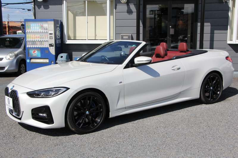 BMW 4シリーズ 420i ｶﾌﾞﾘｵﾚ Mｽﾎﾟｰﾂ ﾌｧｽﾄﾄﾗｯｸ&ｺﾝﾌｫｰﾄP 1ｵﾅ 真珠色 電動ｵｰﾌﾟﾝ ﾋｰﾀｰ赤革 ｱﾀﾞﾌﾟﾃｨﾌﾞMｻｽ 19AW Mspﾌﾞﾚｰｷ 追従ACC ｽﾃｱﾘﾝｸﾞｻﾎﾟｰﾄ ｴｱｶﾗｰ LEDﾍｯﾄﾞﾗｲﾄ ｵｰﾄﾊｲﾋﾞｰﾑ Applecarplay対応 ﾀｯﾁ画面ﾅﾋﾞ360度ｶﾒﾗ Pｱｼｽﾄﾌﾟﾗｽ 2年保証