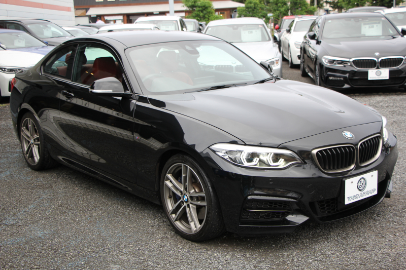 BMW 2シリーズ M240i ｸｰﾍﾟ最終ﾓﾃﾞﾙ 型式変更後 ﾋｰﾀｰ赤革 直6ﾀｰﾎﾞ340馬力 B58新ｴﾝｼﾞﾝ ｱﾀﾞﾌﾟﾃｨﾌﾞMｻｽ 追従ACC LEDﾍｯﾄﾞﾗｲﾄ&ﾃｰﾙ ﾀｯﾁ画面HDDﾅﾋﾞPｱｼｽﾄ 衝突軽減ﾌﾞﾚｰｷ 車線逸脱警告 歩行者警告 ﾊﾟﾄﾞﾙｼﾌﾄ ｽﾏｰﾄｷｰ 専用18AW&ﾌﾞﾚｰｷ 2年保証
