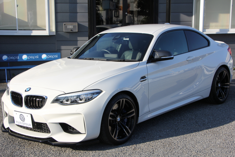 BMW Mシリーズ M2ｸｰﾍﾟMDCT 7速DCT 後期LCI 370馬力 直6ﾀｰﾎﾞﾋｰﾀｰ黒革 LEDﾍｯﾄﾞﾗｲﾄ&ﾃｰﾙ ﾀｯﾁ画面HDDﾅﾋﾞBｶﾒﾗ 専用19AW 衝突軽減ﾌﾞﾚｰｷ 車線逸脱警告 歩行者警告 ﾌﾞﾚｰｷ付ｸﾙｺﾝ ｶｰﾎﾞﾝｲﾝﾃﾘｱﾄﾘﾑ ｽﾏｰﾄｷｰ 2年保証