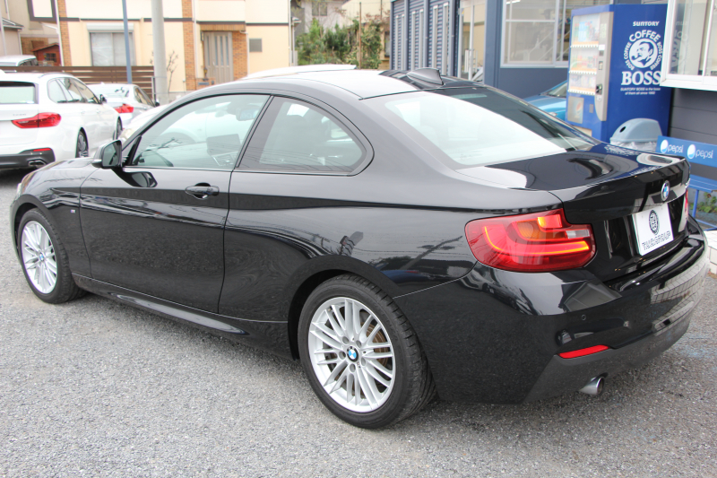 BMW 2シリーズ 220i ｸｰﾍﾟMｽﾎﾟｰﾂ 衝突軽減ﾌﾞﾚｰｷ 車線逸脱警告 歩行者警告 ﾌﾞﾚｰｷ付ｸﾙｺﾝ 直噴ﾀｰﾎﾞ8速AT ﾊﾟﾄﾞﾙｼﾌﾄ Applecarplay対応 ｱﾝﾄﾞﾛｲﾄﾞｵｰﾄ ﾀｯﾁﾊﾟｯﾄﾞ対応HDDﾅﾋﾞBｶﾒﾗ ｽﾏｰﾄｷｰ Bluetooth接続 専用ｴｱﾛ 17AW 2年保証