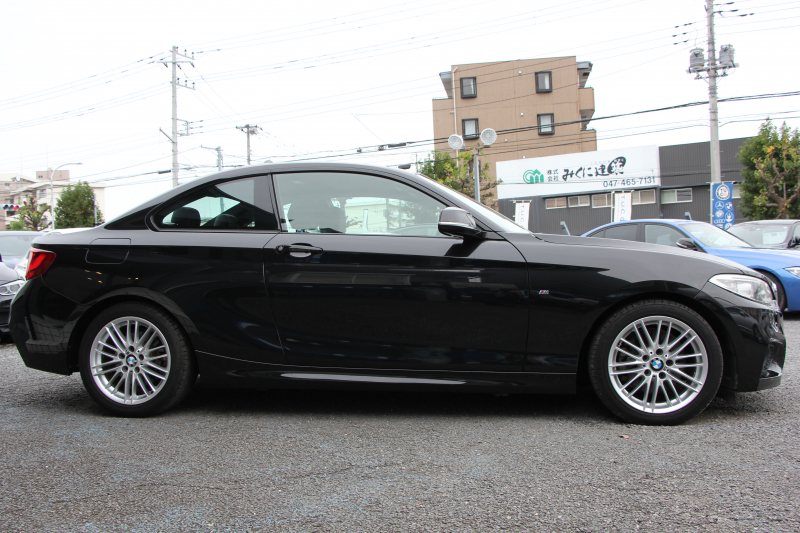 BMW 2シリーズ 220i ｸｰﾍﾟMｽﾎﾟｰﾂ 衝突軽減ﾌﾞﾚｰｷ 車線逸脱警告 歩行者警告 ﾌﾞﾚｰｷ付ｸﾙｺﾝ 直噴ﾀｰﾎﾞ8速AT ﾊﾟﾄﾞﾙｼﾌﾄ Applecarplay対応 ｱﾝﾄﾞﾛｲﾄﾞｵｰﾄ ﾀｯﾁﾊﾟｯﾄﾞ対応HDDﾅﾋﾞBｶﾒﾗ ｽﾏｰﾄｷｰ Bluetooth接続 専用ｴｱﾛ 17AW 2年保証