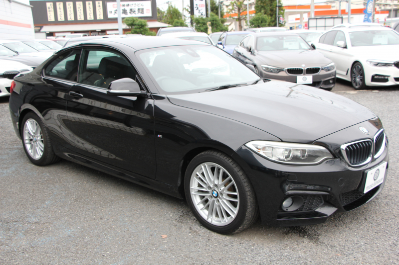 BMW 2シリーズ 220i ｸｰﾍﾟMｽﾎﾟｰﾂ 衝突軽減ﾌﾞﾚｰｷ 車線逸脱警告 歩行者警告 ﾌﾞﾚｰｷ付ｸﾙｺﾝ 直噴ﾀｰﾎﾞ8速AT ﾊﾟﾄﾞﾙｼﾌﾄ Applecarplay対応 ｱﾝﾄﾞﾛｲﾄﾞｵｰﾄ ﾀｯﾁﾊﾟｯﾄﾞ対応HDDﾅﾋﾞBｶﾒﾗ ｽﾏｰﾄｷｰ Bluetooth接続 専用ｴｱﾛ 17AW 2年保証