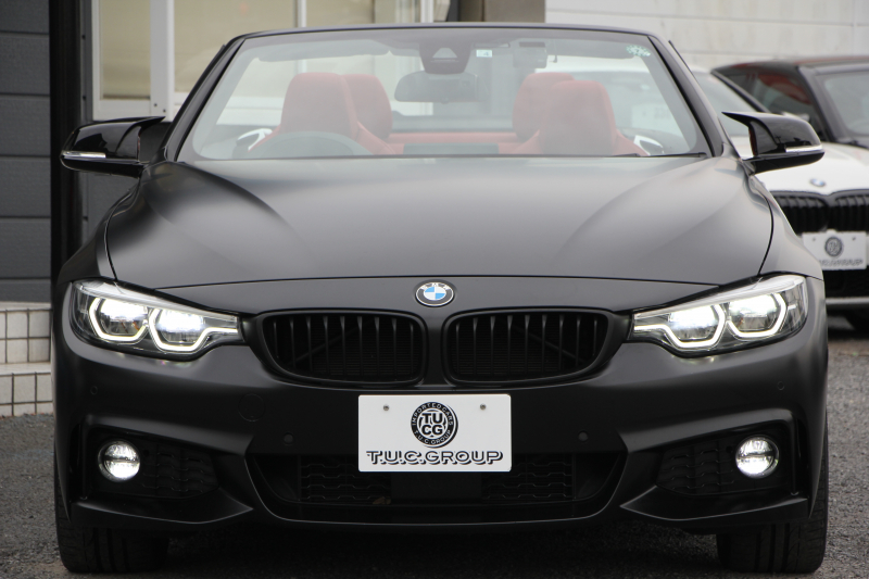 BMW 4シリーズ 440i ｶﾌﾞﾘｵﾚ Mｽﾎﾟｰﾂ ﾌｧｽﾄﾄﾗｯｸ&ﾌﾟﾗｽP LCI後期 ﾏｯﾄﾞﾌﾞﾗｯｸﾎﾞﾃﾞｨ ﾌﾙﾗｯﾋﾟﾝｸﾞｴｱｶﾗｰ ﾋｰﾀｰ赤革 追従ACC LEDﾍｯﾄﾞﾗｲﾄ ﾊｰﾏﾝｶｰﾄﾞﾝｻﾗｳﾝﾄﾞLEDﾍｯﾄﾞﾗｲﾄ&ﾃｰﾙ ｱﾀﾞﾌﾟﾃｨﾌﾞMｻｽ 19AW 追従ACC HUD 2年保証