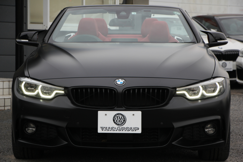 BMW 4シリーズ 440i ｶﾌﾞﾘｵﾚ Mｽﾎﾟｰﾂ ﾌｧｽﾄﾄﾗｯｸ&ﾌﾟﾗｽP LCI後期 ﾏｯﾄﾞﾌﾞﾗｯｸﾎﾞﾃﾞｨ ﾌﾙﾗｯﾋﾟﾝｸﾞｴｱｶﾗｰ ﾋｰﾀｰ赤革 追従ACC LEDﾍｯﾄﾞﾗｲﾄ ﾊｰﾏﾝｶｰﾄﾞﾝｻﾗｳﾝﾄﾞLEDﾍｯﾄﾞﾗｲﾄ&ﾃｰﾙ ｱﾀﾞﾌﾟﾃｨﾌﾞMｻｽ 19AW 追従ACC HUD 2年保証