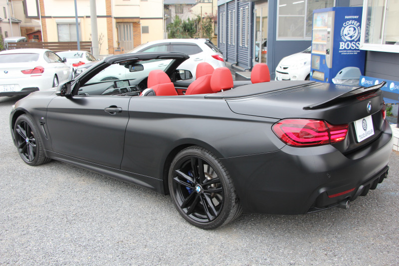 BMW 4シリーズ 440i ｶﾌﾞﾘｵﾚ Mｽﾎﾟｰﾂ ﾌｧｽﾄﾄﾗｯｸ&ﾌﾟﾗｽP LCI後期 ﾏｯﾄﾞﾌﾞﾗｯｸﾎﾞﾃﾞｨ ﾌﾙﾗｯﾋﾟﾝｸﾞｴｱｶﾗｰ ﾋｰﾀｰ赤革 追従ACC LEDﾍｯﾄﾞﾗｲﾄ ﾊｰﾏﾝｶｰﾄﾞﾝｻﾗｳﾝﾄﾞLEDﾍｯﾄﾞﾗｲﾄ&ﾃｰﾙ ｱﾀﾞﾌﾟﾃｨﾌﾞMｻｽ 19AW 追従ACC HUD 2年保証