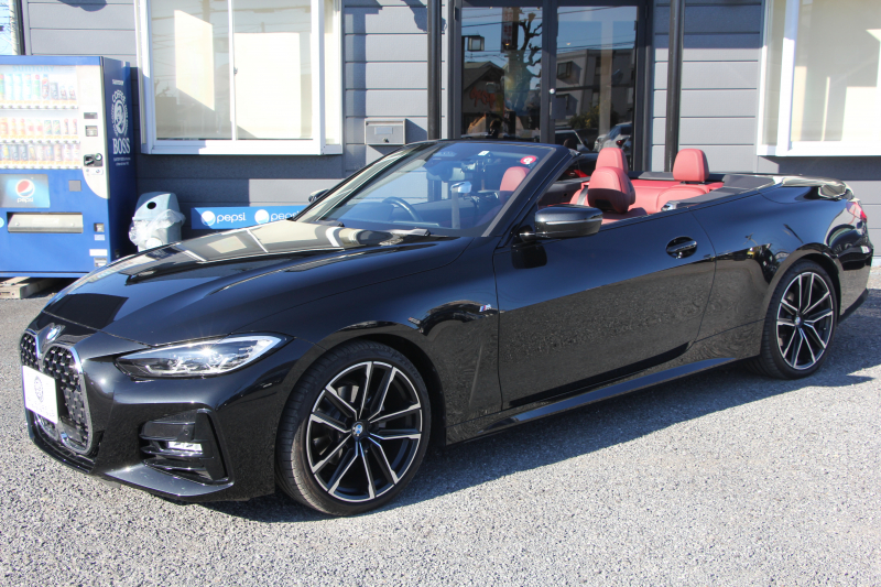 BMW 4シリーズ 420i ｶﾌﾞﾘｵﾚ Mｽﾎﾟｰﾂ 新車保証R7年7月迄 電動ｵｰﾌﾟﾝ ﾀｺﾗﾚｯﾄﾞﾚｻﾞｰ ｴｱｶﾗｰ ｵﾌﾟｼｮﾝ19AW 追従ACC ｽﾃｱﾘﾝｸﾞｻﾎﾟｰﾄ LEDﾍｯﾄﾞﾗｲﾄ ｵｰﾄﾊｲﾋﾞｰﾑ Applecarplay対応 HDDﾅﾋﾞPｱｼｽﾄ ｱﾝﾋﾞｴﾝﾄﾗｲﾄ 2年保証