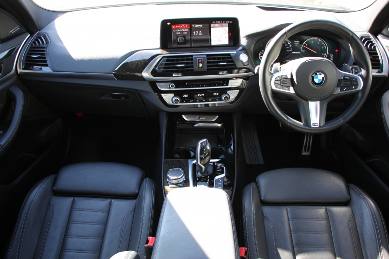 BMW X3 M40d ｾﾚｸﾄP 326馬力【特選車】3.0Lﾃﾞｨｰｾﾞﾙﾀｰﾎﾞﾊﾟﾉﾗﾏｻﾝﾙｰﾌ 全席ﾋｰﾀｰ黒革  ﾊｰﾏﾝｶｰﾄﾞﾝｻｳﾝﾄﾞHUD ﾘｱｼｰﾄ可倒調整 専用21AW Mｽﾎﾟｰﾂﾃﾞﾌ&ﾌﾞﾚｰｷ 追従ACC ｽﾃｱﾘﾝｸﾞｻﾎﾟｰﾄ ﾀｯﾁ画面HDDﾅﾋﾞTV 360度ｶﾒﾗ ｱﾝﾋﾞｴﾝﾄﾗｲﾄ 電動ﾄﾗﾝｸ 2年保証