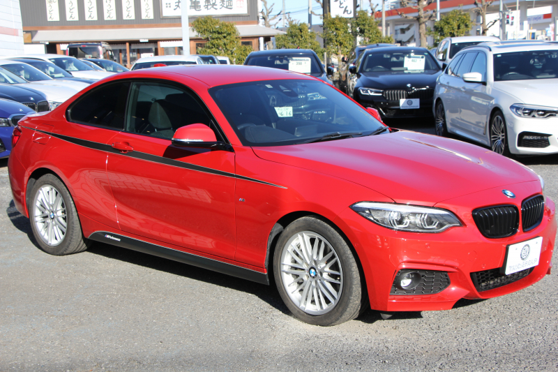 BMW 2シリーズ 220i ｸｰﾍﾟMｽﾎﾟｰﾂ LCI後期 LEDﾍｯﾄﾞﾗｲﾄ&LEDﾃｰﾙ ｼｰﾄﾋｰﾀｰ 変更後ﾀｯﾁ画面HDDﾅﾋﾞﾌﾙｾｸﾞTV Bｶﾒﾗ Bluetooth接続 Pｱｼｽﾄ 衝突軽減ﾌﾞﾚｰｷ 車線逸脱警告 歩行者警告 ｸﾙｺﾝ 専用ｴｱﾛ ｽﾏｰﾄｷｰ 8速AT 直噴ﾀｰﾎﾞ2年保証