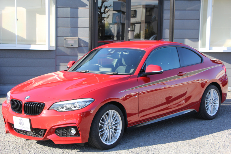 BMW 2シリーズ 220i ｸｰﾍﾟMｽﾎﾟｰﾂ LCI後期 LEDﾍｯﾄﾞﾗｲﾄ&LEDﾃｰﾙ ｼｰﾄﾋｰﾀｰ 変更後ﾀｯﾁ画面HDDﾅﾋﾞﾌﾙｾｸﾞTV Bｶﾒﾗ Bluetooth接続 Pｱｼｽﾄ 衝突軽減ﾌﾞﾚｰｷ 車線逸脱警告 歩行者警告 ｸﾙｺﾝ 専用ｴｱﾛ ｽﾏｰﾄｷｰ 8速AT 直噴ﾀｰﾎﾞ2年保証