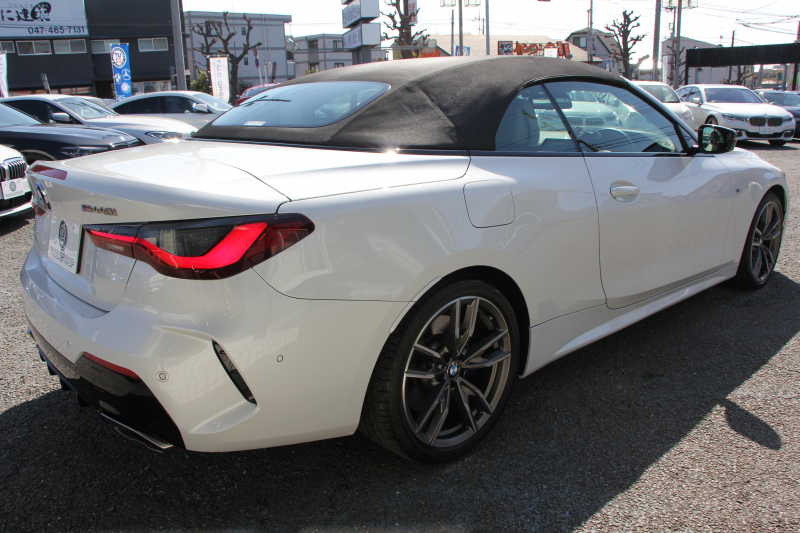 BMW 4シリーズ M440i Xdrive ｶﾌﾞﾘｵﾚ ｺﾝﾌｫｰﾄP 4WD 1ｵﾅ ｱﾝｿﾗｼﾞｯﾄｼﾙﾊﾞｰｿﾌﾄﾄｯﾌﾟ真珠色 ｵｲｽﾀｰﾚｻﾞｰ ｴｱｶﾗｰ ﾚｰｻﾞｰﾗｲﾄ ﾊｰﾏﾝｶｰﾄﾞﾝ 直6ﾀｰﾎﾞ387馬力 可変Mｻｽ 専用ﾌﾞﾚｰｷ&ﾃﾞﾌ BMWﾗｲﾌﾞｺｯｸﾋﾟｯﾄ Applecarplay対応 HDDﾅﾋﾞ360度ｶﾒﾗ HUD 2年保証