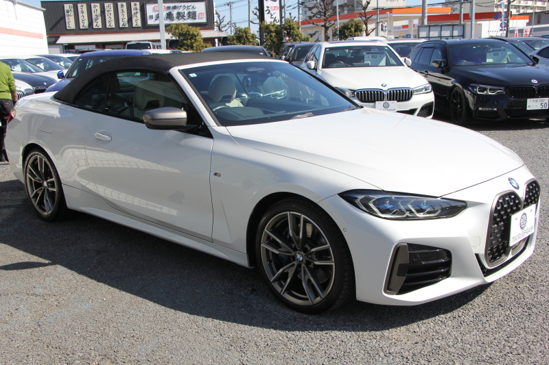 BMW 4シリーズ M440i Xdrive ｶﾌﾞﾘｵﾚ ｺﾝﾌｫｰﾄP 4WD 1ｵﾅ ｱﾝｿﾗｼﾞｯﾄｼﾙﾊﾞｰｿﾌﾄﾄｯﾌﾟ真珠色 ｵｲｽﾀｰﾚｻﾞｰ ｴｱｶﾗｰ ﾚｰｻﾞｰﾗｲﾄ ﾊｰﾏﾝｶｰﾄﾞﾝ 直6ﾀｰﾎﾞ387馬力 可変Mｻｽ 専用ﾌﾞﾚｰｷ&ﾃﾞﾌ BMWﾗｲﾌﾞｺｯｸﾋﾟｯﾄ Applecarplay対応 HDDﾅﾋﾞ360度ｶﾒﾗ HUD 2年保証