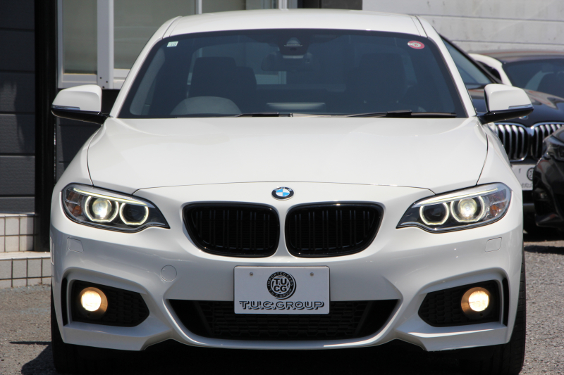 BMW 2シリーズ 220i ｸｰﾍﾟ Mｽﾎﾟｰﾂ ﾊﾟｰｷﾝｸﾞｻﾎﾟｰﾄP 衝突軽減ﾌﾞﾚｰｷ 車線逸脱警告 車線逸脱警告 ﾌﾞﾚｰｷ付ｸﾙｺﾝ ﾌﾙｾｸﾞTV iﾄﾞﾗｲﾌﾞHDDﾅﾋﾞBluetooth接続 Bｶﾒﾗ ｱﾙｶﾝﾀｰﾗ電動ｼｰﾄ 17AW Mｽﾎﾟｰﾂｴｱﾛ ﾊﾟﾄﾞﾙｼﾌﾄ 直噴ﾀｰﾎﾞ8速AT 2年保証