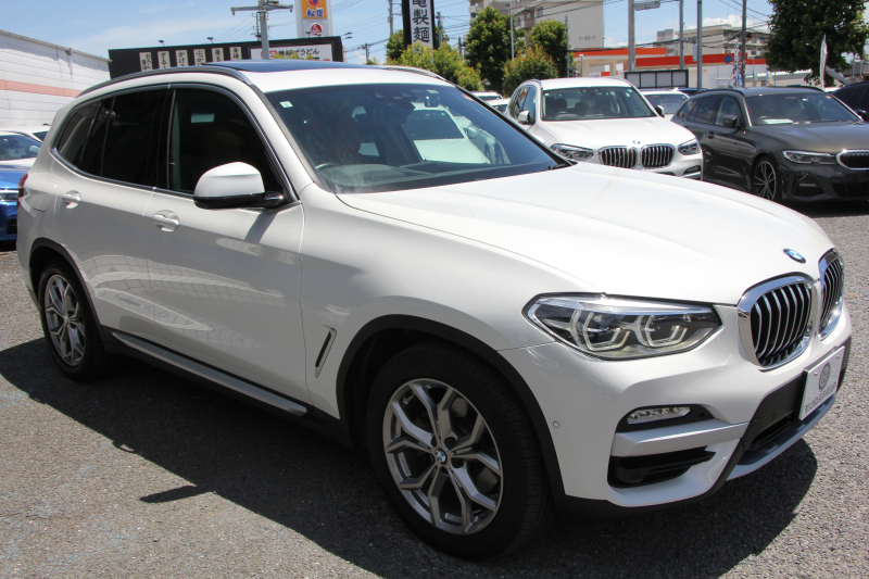 BMW X3 Xdrive20d Xﾗｲﾝ ﾊｲﾗｲﾝ ｾﾚｸﾄP ﾊﾟﾉﾗﾏｻﾝﾙｰﾌ ｺﾆｬｯｸﾚｻﾞｰ 全席ﾋｰﾀｰ ﾊｰﾏﾝｶｰﾄﾞﾝ HUD ﾘｱｼｰﾄ可倒調整 ｱﾝﾋﾞｴﾝﾄﾗｲﾄ 追従ACC ｽﾃｱﾘﾝｸﾞｻﾎﾟｰﾄ 360度ｶﾒﾗ ﾀｯﾁ画面HDDﾅﾋﾞLEDﾍｯﾄﾞﾗｲﾄ ｵｰﾄﾊｲﾋﾞｰﾑ 液晶ﾒｰﾀｰ 真珠色 2年保証