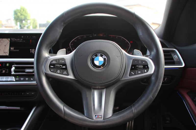 BMW 3シリーズ 320i ﾂｰﾘﾝｸﾞMｽﾎﾟｰﾂ ﾊｲﾗｲﾝ ﾀｺﾗﾚｯﾄﾞﾚｻﾞｰ ｼｰﾄﾋｰﾀｰ ｵﾌﾟｼｮﾝ19AW LEDﾍｯﾄﾞﾗｲﾄ ｵｰﾄﾊｲﾋﾞｰﾑ 追従ACC ｽﾃｱﾘﾝｸﾞｻﾎﾟｰﾄ Applecarplay BMWﾗｲﾌﾞｺｯｸﾋﾟｯﾄ ﾀｯﾁ画面HDDﾅﾋﾞ電動ﾄﾗﾝｸ Pｱｼｽﾄ 2年保証