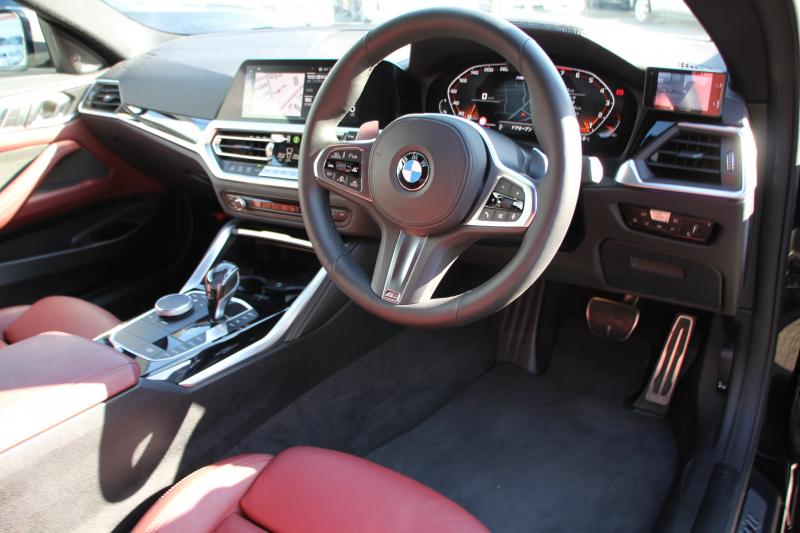 BMW 4シリーズ M440i Xdrive ｸｰﾍﾟｲﾉﾍﾞｰｼｮﾝP 4WD 1ｵｰﾅ ｻﾝﾙｰﾌ ﾀｺﾗﾚｯﾄﾞﾚｻﾞｰ ﾊｰﾏﾝｶｰﾄﾞﾝ ﾚｰｻﾞｰﾗｲﾄ individual19AW 387馬力 直6ﾀｰﾎﾞ追従ACC HUD 360度ｶﾒﾗ 電動ﾄﾗﾝｸ ﾗｲﾌﾞｺｯｸﾋﾟｯﾄ ﾀｯﾁ画面HDDﾅﾋﾞTV ｱｯﾌﾟﾙｶｰﾌﾟﾚｲ 2年保証
