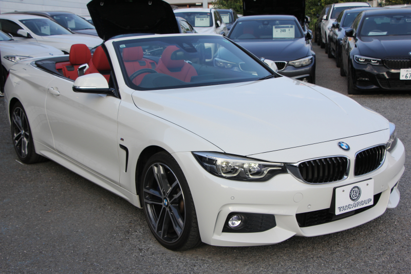 BMW 4シリーズ 440i ｶﾌﾞﾘｵﾚ Mｽﾎﾟｰﾂ ﾌｧｽﾄﾄﾗｯｸ&ﾌﾟﾗｽP 後期 ﾌｪｲｽﾘﾌﾄ後 1ｵｰﾅ ﾋｰﾀｰ赤革 ｴｱｶﾗｰ B58新ｴﾝｼﾞﾝ 326馬力 ｱﾀﾞﾌﾟﾃｨﾌﾞMｻｽ Mspﾌﾞﾚｰｷ HUD 追従ACC ﾚｰﾝﾁｪﾝｼﾞ警告 ﾊｰﾏﾝｶｰﾄﾞﾝ 液晶ﾒｰﾀｰ19AW ﾀｯﾁ画面HDDﾅﾋﾞTV LEDﾍｯﾄﾞﾗｲﾄ＆ﾃｰﾙ 2年保証