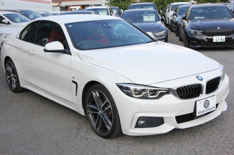 BMW 4シリーズ 440i ｶﾌﾞﾘｵﾚ Mｽﾎﾟｰﾂ ﾌｧｽﾄﾄﾗｯｸ&ﾌﾟﾗｽP 後期 ﾌｪｲｽﾘﾌﾄ後 1ｵｰﾅ ﾋｰﾀｰ赤革 ｴｱｶﾗｰ B58新ｴﾝｼﾞﾝ 326馬力 ｱﾀﾞﾌﾟﾃｨﾌﾞMｻｽ Mspﾌﾞﾚｰｷ HUD 追従ACC ﾚｰﾝﾁｪﾝｼﾞ警告 ﾊｰﾏﾝｶｰﾄﾞﾝ 液晶ﾒｰﾀｰ19AW ﾀｯﾁ画面HDDﾅﾋﾞTV LEDﾍｯﾄﾞﾗｲﾄ＆ﾃｰﾙ 2年保証
