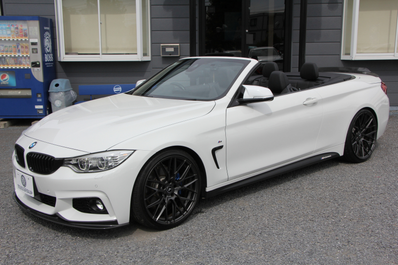 BMW 4シリーズ 440i ｶﾌﾞﾘｵﾚ Mｽﾎﾟｰﾂ 変更後B58新ｴﾝｼﾞﾝ 326馬力 直6ﾀｰﾎﾞ電動ｵｰﾌﾟﾝ 後期ﾃｰﾙ ﾋｰﾀｰ黒革 LEDﾍｯﾄﾞﾗｲﾄ 追従ACC HUD ﾚｰﾝﾁｪﾝｼﾞ警告 vorsteiner20AW KW車高調 3Dﾃﾞｻﾞｲﾝｽﾎﾟｲﾗｰ M4ﾄﾞｱﾐﾗｰ 2年保証