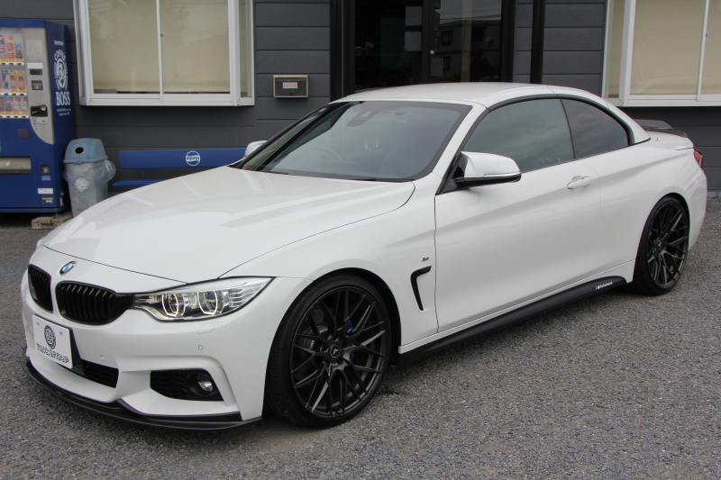 BMW 4シリーズ 440i ｶﾌﾞﾘｵﾚ Mｽﾎﾟｰﾂ 変更後B58新ｴﾝｼﾞﾝ 326馬力 直6ﾀｰﾎﾞ電動ｵｰﾌﾟﾝ 後期ﾃｰﾙ ﾋｰﾀｰ黒革 LEDﾍｯﾄﾞﾗｲﾄ 追従ACC HUD ﾚｰﾝﾁｪﾝｼﾞ警告 vorsteiner20AW KW車高調 3Dﾃﾞｻﾞｲﾝｽﾎﾟｲﾗｰ M4ﾄﾞｱﾐﾗｰ 2年保証