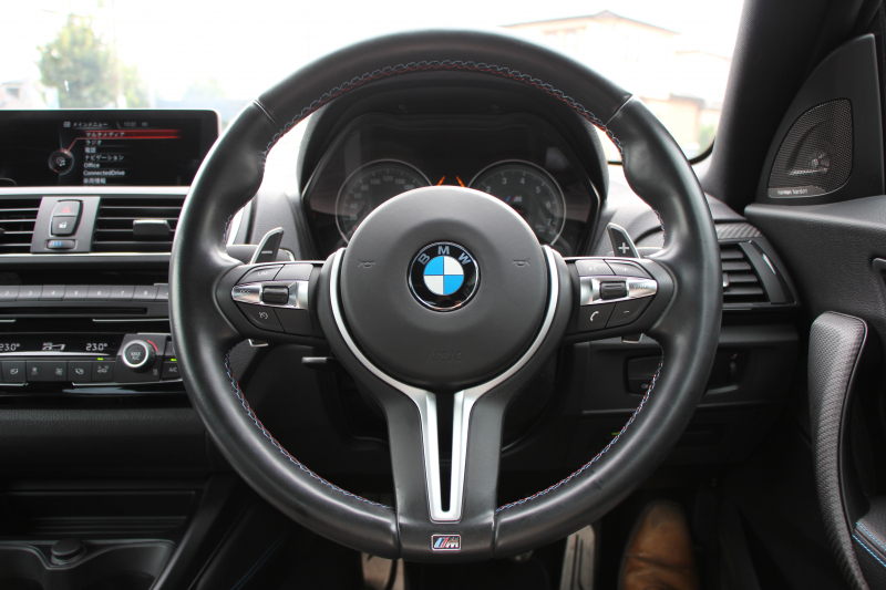 BMW Mシリーズ M2ｸｰﾍﾟMDCT 370馬力 直6ﾀｰﾎﾞ7速DCT ﾋｰﾀｰ黒革 ﾊｰﾏﾝｶｰﾄﾞﾝｻｳﾝﾄﾞH&Rｻｽ iﾄﾞﾗｲﾌﾞHDDﾅﾋﾞBｶﾒﾗ 専用19AW 衝突軽減ﾌﾞﾚｰｷ 車線逸脱警告 歩行者警告 ﾌﾞﾚｰｷ付ｸﾙｺﾝ ｽﾏｰﾄｷｰ ｶｰﾎﾞﾝｲﾝﾃﾘｱﾄﾘﾑ ﾊﾟﾄﾞﾙｼﾌﾄ 2年保証