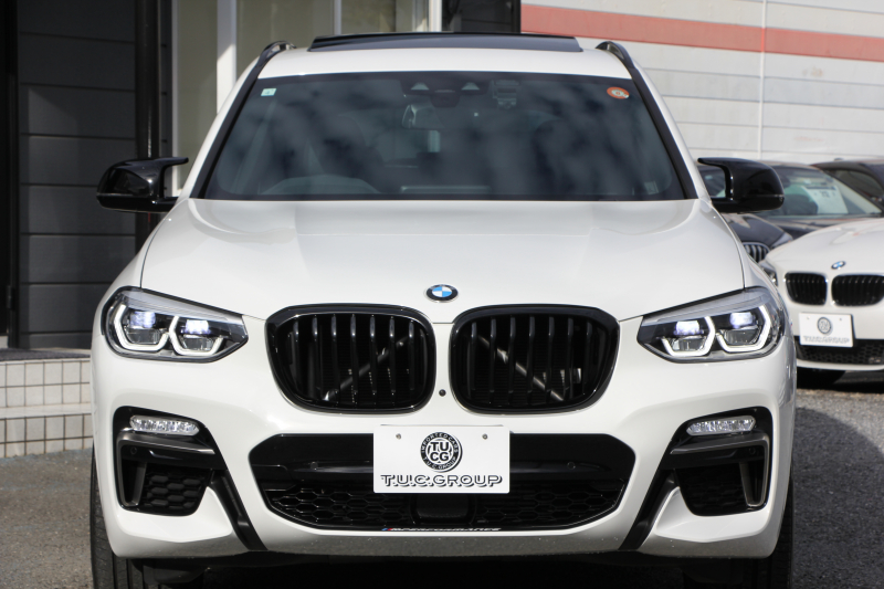 BMW X3 M40d ｾﾚｸﾄP 326馬力 3.0Lﾃﾞｨｰｾﾞﾙﾀｰﾎﾞﾊﾟﾉﾗﾏｻﾝﾙｰﾌ 全席ﾋｰﾀｰ黒革  ﾊｰﾏﾝｶｰﾄﾞﾝｻｳﾝﾄﾞHUD ﾘｱｼｰﾄ可倒調整 専用21AW Mｽﾎﾟｰﾂﾃﾞﾌ&ﾌﾞﾚｰｷ 追従ACC ｽﾃｱﾘﾝｸﾞｻﾎﾟｰﾄ ﾀｯﾁ画面HDDﾅﾋﾞTV 360度ｶﾒﾗ ｱﾝﾋﾞｴﾝﾄﾗｲﾄ 電動ﾄﾗﾝｸ 2年保証