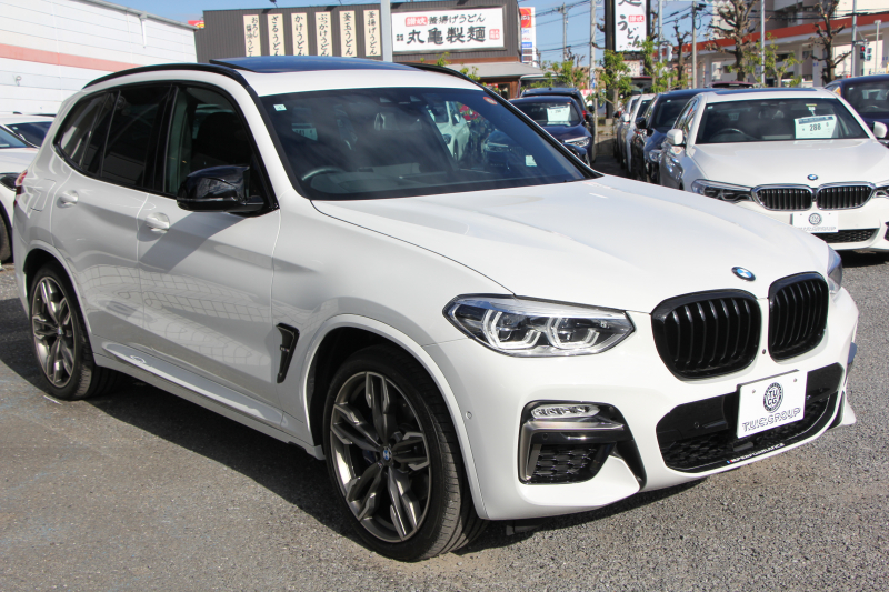 BMW X3 M40d ｾﾚｸﾄP 326馬力 3.0Lﾃﾞｨｰｾﾞﾙﾀｰﾎﾞﾊﾟﾉﾗﾏｻﾝﾙｰﾌ 全席ﾋｰﾀｰ黒革  ﾊｰﾏﾝｶｰﾄﾞﾝｻｳﾝﾄﾞHUD ﾘｱｼｰﾄ可倒調整 専用21AW Mｽﾎﾟｰﾂﾃﾞﾌ&ﾌﾞﾚｰｷ 追従ACC ｽﾃｱﾘﾝｸﾞｻﾎﾟｰﾄ ﾀｯﾁ画面HDDﾅﾋﾞTV 360度ｶﾒﾗ ｱﾝﾋﾞｴﾝﾄﾗｲﾄ 電動ﾄﾗﾝｸ 2年保証
