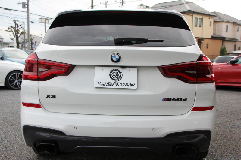 BMW X3 M40d ｾﾚｸﾄP 326馬力 3.0Lﾃﾞｨｰｾﾞﾙﾀｰﾎﾞﾊﾟﾉﾗﾏｻﾝﾙｰﾌ 全席ﾋｰﾀｰ黒革  ﾊｰﾏﾝｶｰﾄﾞﾝｻｳﾝﾄﾞHUD ﾘｱｼｰﾄ可倒調整 専用21AW Mｽﾎﾟｰﾂﾃﾞﾌ&ﾌﾞﾚｰｷ 追従ACC ｽﾃｱﾘﾝｸﾞｻﾎﾟｰﾄ ﾀｯﾁ画面HDDﾅﾋﾞTV 360度ｶﾒﾗ ｱﾝﾋﾞｴﾝﾄﾗｲﾄ 電動ﾄﾗﾝｸ 2年保証
