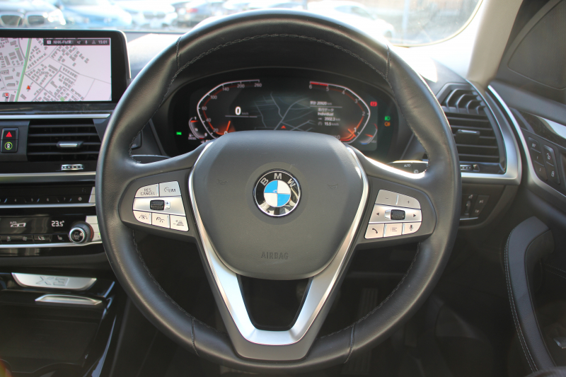 BMW X3 Xdrive20d Xﾗｲﾝ ﾊｲﾗｲﾝ 中期ﾓﾃﾞﾙ 型式3DA-UZ20 BMWﾗｲﾌﾞｺｯｸﾋﾟｯﾄ 変更後HDDﾅﾋﾞApplecarplay 全席ﾋｰﾀｰ黒革 ﾘｱｼｰﾄ可倒調整 HUD 追従ACC ｽﾃｱﾘﾝｸﾞｻﾎﾟｰﾄ LEDﾍｯﾄﾞﾗｲﾄ 電動ﾄﾗﾝｸ 360度ｶﾒﾗ 2年保証