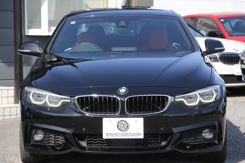 BMW 4シリーズ 440i ｶﾌﾞﾘｵﾚ Mｽﾎﾟｰﾂ ﾌﾟﾗｽP 後期 ﾌｪｲｽﾘﾌﾄ後 ｺｰﾗﾙﾚｯﾄﾞﾚｻﾞｰ ｼｰﾄﾋｰﾀｰ ｴｱｶﾗｰ B58新ｴﾝｼﾞﾝ 326馬力 19AW HUD 追従ACC ﾚｰﾝﾁｪﾝｼﾞ警告 ﾊｰﾏﾝｶｰﾄﾞﾝ 液晶ﾒｰﾀｰ ﾀｯﾁ画面HDDﾅﾋﾞTV LEDﾍｯﾄﾞﾗｲﾄ&ﾃｰﾙ 2年保証