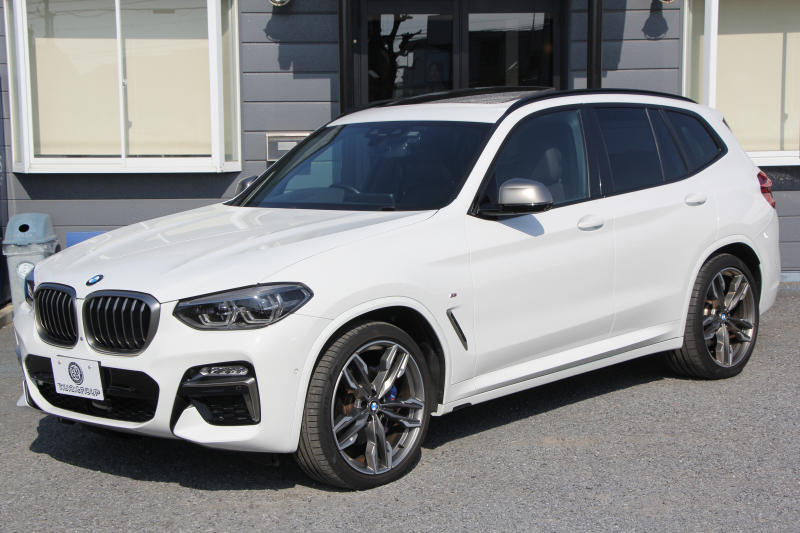 BMW X3 M40d ｾﾚｸﾄP 326馬力 3.0Lﾃﾞｨｰｾﾞﾙﾀｰﾎﾞﾊﾟﾉﾗﾏｻﾝﾙｰﾌ 全ﾋｰﾀｰ茶革 ﾍﾞﾝﾁﾚｰｼｮﾝ ﾘｱｼｰﾄ可倒調整 ﾊｰﾏﾝｶｰﾄﾞﾝ HUD 専用21AW Mｽﾎﾟｰﾂﾃﾞﾌ&ﾌﾞﾚｰｷ 追従ACC ｽﾃｱﾘﾝｸﾞｻﾎﾟｰﾄ ﾀｯﾁ画面HDDﾅﾋﾞTV 360度ｶﾒﾗ 電動ﾄﾗﾝｸ 2年保証