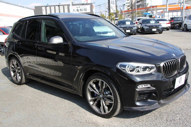 BMW X3 M40d ｾﾚｸﾄP 326馬力 3.0Lﾃﾞｨｰｾﾞﾙﾀｰﾎﾞﾊﾟﾉﾗﾏｻﾝﾙｰﾌ 全席ﾋｰﾀｰ黒革 ﾊｰﾏﾝｶｰﾄﾞﾝｻﾗｳﾝﾄﾞ3Ddesignｶｰﾎﾞﾝｽﾎﾟｲﾗｰ HUD 専用21AW Mｽﾎﾟｰﾂﾃﾞﾌ&ﾌﾞﾚｰｷ 追従ACC ｽﾃｱﾘﾝｸﾞｻﾎﾟｰﾄ ﾀｯﾁ画面HDDﾅﾋﾞTV 360度ｶﾒﾗ 電動ﾄﾗﾝｸ 2年保証