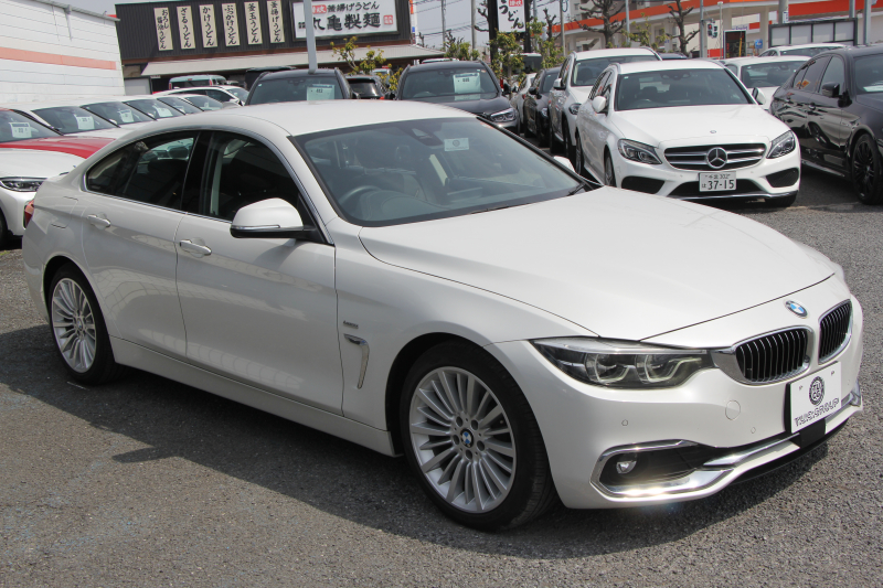 BMW 4シリーズ 420i ｸﾞﾗﾝｸｰﾍﾟﾗｸﾞｼﾞｭｱﾘｰ 後期 真珠色 ﾋｰﾀｰ黒革 液晶ﾒｰﾀｰ LEDﾍｯﾄﾞﾗｲﾄ&ﾃｰﾙ 追従ACC ﾚｰﾝﾁｪﾝｼﾞ警告 ﾌﾙｾｸﾞTV HDDﾅﾋﾞｸﾛｰﾑﾗｲﾝｴｸｽﾃﾘｱ 電動ﾄﾗﾝｸ 衝突軽減ﾌﾞﾚｰｷ 車線逸脱警告 歩行者警告 2年保証