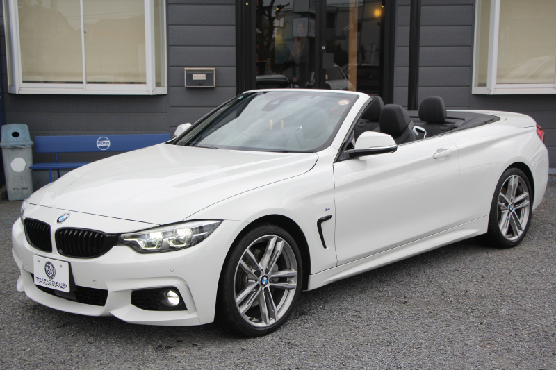 BMW 4シリーズ 440i ｶﾌﾞﾘｵﾚ Mｽﾎﾟｰﾂ ﾌﾟﾗｽP 最終ﾓﾃﾞﾙ ﾋｰﾀｰ黒革 ｴｱｶﾗｰ 直6ﾀｰﾎﾞB58新ｴﾝｼﾞﾝ 326馬力 19AW HUD 追従ACC ﾚｰﾝﾁｪﾝｼﾞ警告 ﾊｰﾏﾝｶｰﾄﾞﾝｻﾗｳﾝﾄﾞ液晶ﾒｰﾀｰ ﾀｯﾁ画面HDDﾅﾋﾞTV LEDﾍｯﾄﾞﾗｲﾄ 2年保証