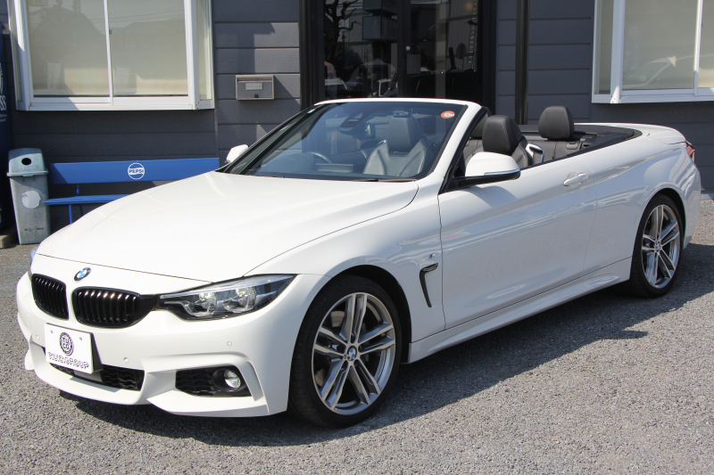 BMW 4シリーズ 440i ｶﾌﾞﾘｵﾚ Mｽﾎﾟｰﾂ ﾌﾟﾗｽP 最終ﾓﾃﾞﾙ ﾋｰﾀｰ黒革 ｴｱｶﾗｰ 直6ﾀｰﾎﾞB58新ｴﾝｼﾞﾝ 326馬力 19AW HUD 追従ACC ﾚｰﾝﾁｪﾝｼﾞ警告 ﾊｰﾏﾝｶｰﾄﾞﾝｻﾗｳﾝﾄﾞ液晶ﾒｰﾀｰ ﾀｯﾁ画面HDDﾅﾋﾞTV LEDﾍｯﾄﾞﾗｲﾄ 2年保証