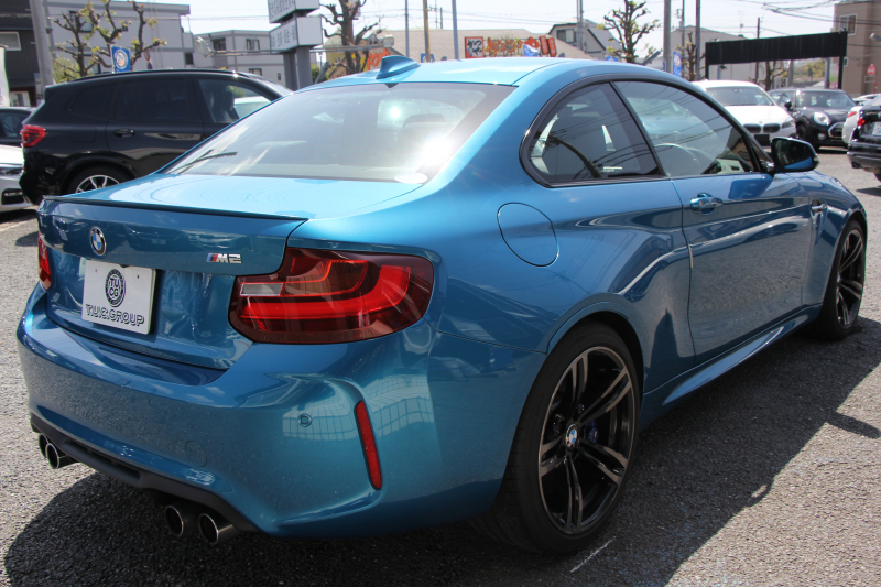 BMW Mシリーズ M2ｸｰﾍﾟMDCT 370馬力 直6ﾀｰﾎﾞ7速DCT ﾋｰﾀｰ黒革 HDDﾅﾋﾞBｶﾒﾗ 専用19AW 専用ﾌﾞﾚｰｷ 衝突軽減ﾌﾞﾚｰｷ 車線逸脱警告 歩行者警告 ﾌﾞﾚｰｷ付ｸﾙｺﾝ ｽﾏｰﾄｷｰ ｶｰﾎﾞﾝｲﾝﾃﾘｱﾄﾘﾑ ﾊﾟﾄﾞﾙｼﾌﾄ 2年保証
