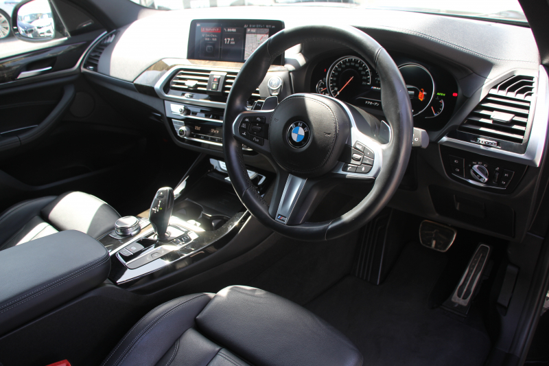 BMW X3 M40d 326馬力 3.0Lﾃﾞｨｰｾﾞﾙﾀｰﾎﾞ全席ﾋｰﾀｰ黒革 後席可倒調整 ﾊｰﾏﾝｶｰﾄﾞﾝ individual21ｲﾝﾁAW 追従ACC HUD 液晶ﾒｰﾀｰ ｽﾃｱﾘﾝｸﾞｻﾎﾟｰﾄ ﾀｯﾁ画面HDDﾅﾋﾞ360度ｶﾒﾗ LEDﾍｯﾄﾞﾗｲﾄ ｵｰﾄﾊｲﾋﾞｰﾑ 専用ﾃﾞﾌ&ﾌﾞﾚｰｷ 2年保証