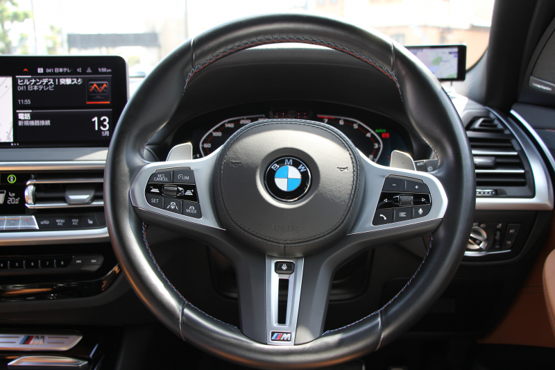 BMW X3 M40i 後期ﾓﾃﾞﾙ ｾﾚｸﾄ&ﾌｧｽﾄﾄﾗｯｸP ﾊﾟﾉﾗﾏｻﾝR 全席ﾋｰﾀｰ茶革 Mspｼｰﾄ Msp赤ﾌﾞﾚｰｷ Mｼｬﾄﾞｰﾗｲﾝ Mｼｰﾄﾍﾞﾙﾄ 21AW ｱﾀﾞﾌﾟﾃｨﾌﾞMｻｽ ﾊｰﾏﾝｶｰﾄﾞﾝ HUD 追従ACC 渋滞ﾊﾝｽﾞｵﾌ ｽﾃｱﾘﾝｸﾞﾋｰﾀｰ ｼﾞｪｽﾁｬｰC 387馬力直6ｶﾞｿﾘﾝﾀｰﾎﾞ2年保証
